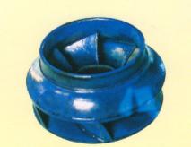  Glass-lined vane wheel